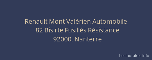 Renault Mont Valérien Automobile