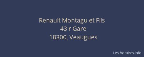 Renault Montagu et Fils