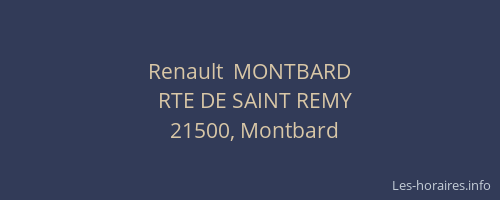 Renault  MONTBARD