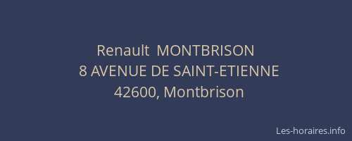 Renault  MONTBRISON