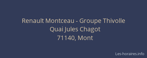 Renault Montceau - Groupe Thivolle