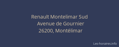 Renault Montelimar Sud