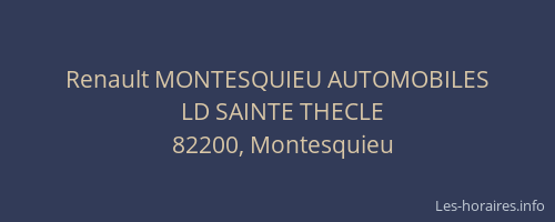 Renault MONTESQUIEU AUTOMOBILES