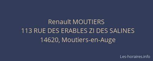 Renault MOUTIERS