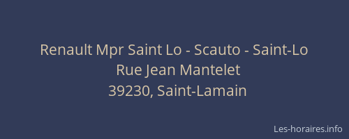 Renault Mpr Saint Lo - Scauto - Saint-Lo