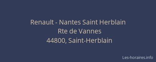 Renault - Nantes Saint Herblain