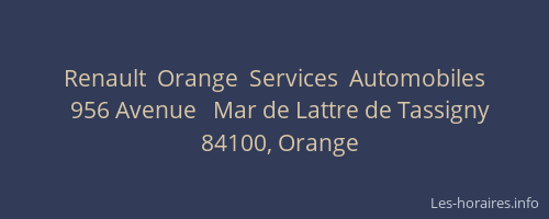 Renault  Orange  Services  Automobiles