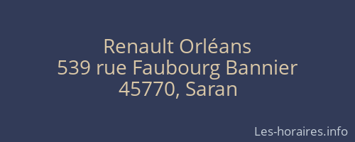Renault Orléans