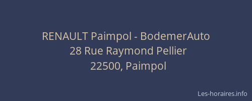 RENAULT Paimpol - BodemerAuto