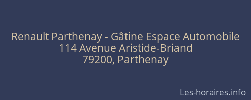 Renault Parthenay - Gâtine Espace Automobile