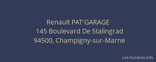Renault PAT'GARAGE