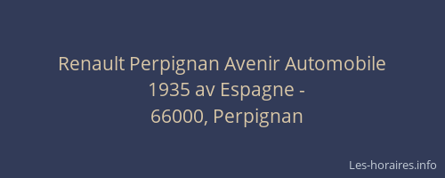 Renault Perpignan Avenir Automobile