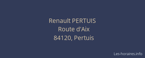 Renault PERTUIS