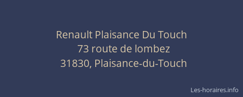 Renault Plaisance Du Touch