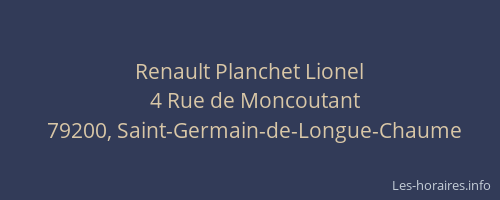 Renault Planchet Lionel