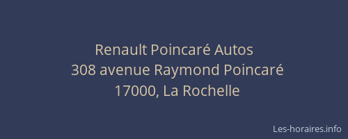 Renault Poincaré Autos