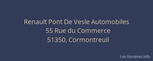 Renault Pont De Vesle Automobiles