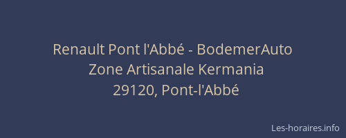 Renault Pont l'Abb&eacute; - BodemerAuto