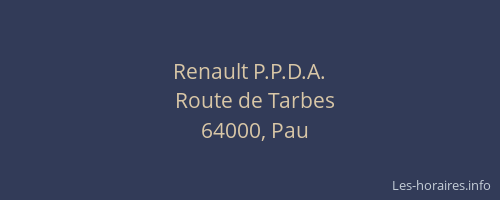Renault P.P.D.A.