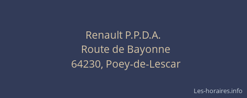 Renault P.P.D.A.