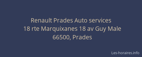 Renault Prades Auto services