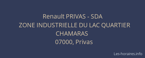 Renault PRIVAS - SDA