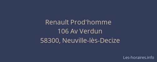 Renault Prod'homme