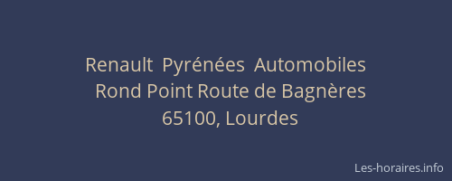 Renault  Pyr&eacute;n&eacute;es  Automobiles