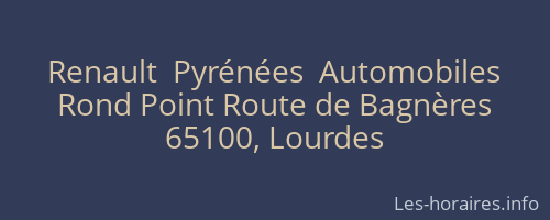 Renault  Pyrénées  Automobiles