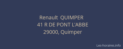 Renault  QUIMPER