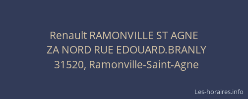Renault RAMONVILLE ST AGNE