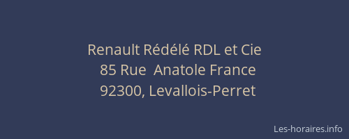 Renault Rédélé RDL et Cie