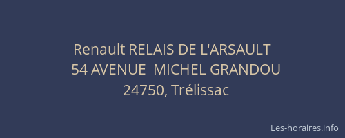 Renault RELAIS DE L'ARSAULT