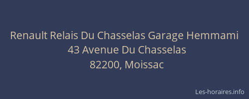 Renault Relais Du Chasselas Garage Hemmami
