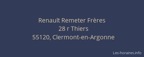 Renault Remeter Fr&egrave;res