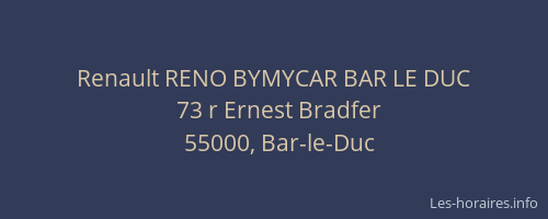Renault RENO BYMYCAR BAR LE DUC
