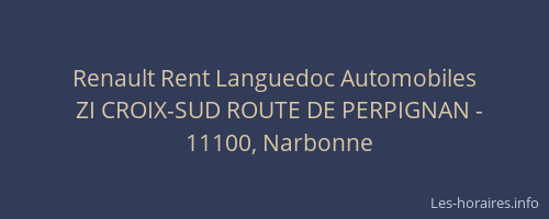Renault Rent Languedoc Automobiles
