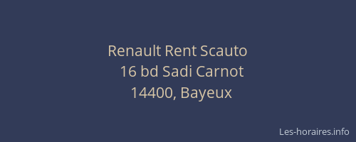 Renault Rent Scauto