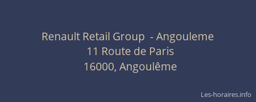 Renault Retail Group  - Angouleme