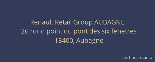 Renault Retail Group AUBAGNE