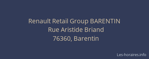 Renault Retail Group BARENTIN