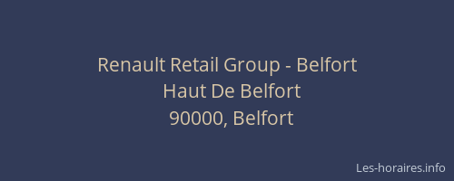 Renault Retail Group - Belfort