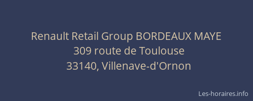 Renault Retail Group BORDEAUX MAYE
