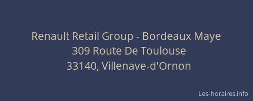 Renault Retail Group - Bordeaux Maye