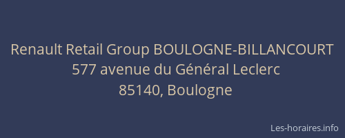Renault Retail Group BOULOGNE-BILLANCOURT