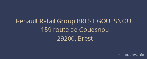 Renault Retail Group BREST GOUESNOU