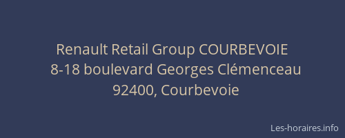 Renault Retail Group COURBEVOIE