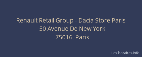 Renault Retail Group - Dacia Store Paris