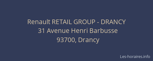 Renault RETAIL GROUP - DRANCY