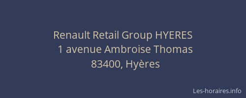 Renault Retail Group HYERES